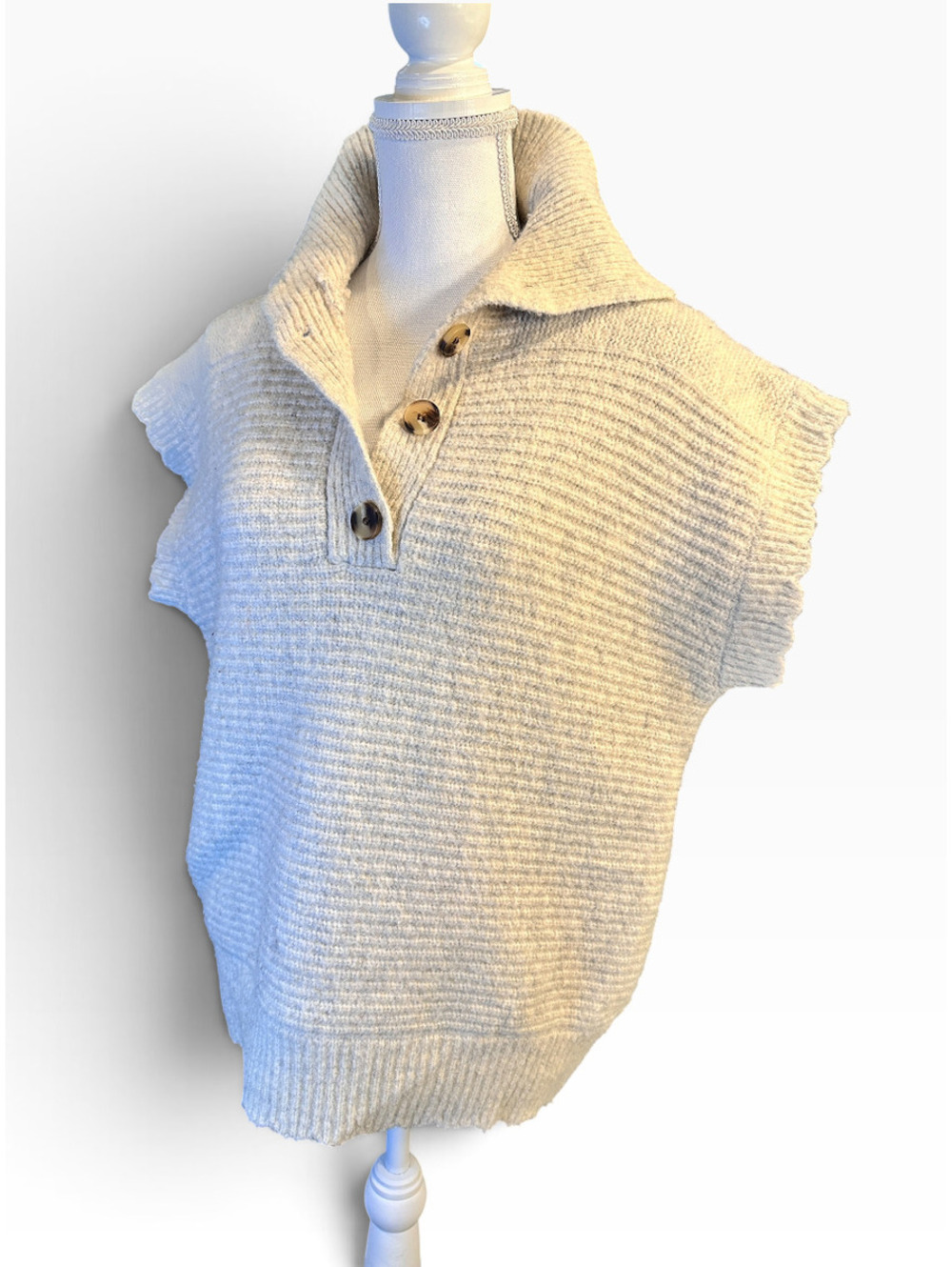 FRNCH Paris Short Sleeve Sweater - One Size